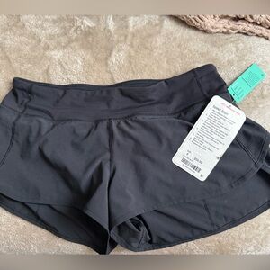 Lululemon black speed shorts